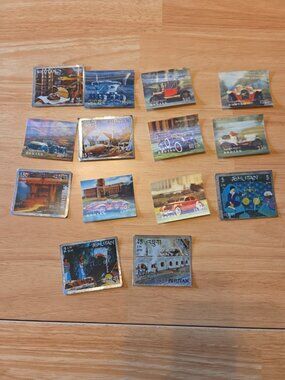 Lot Of 14 BHUTAN Stamps & 3 D - Stamps Mostly CARS
